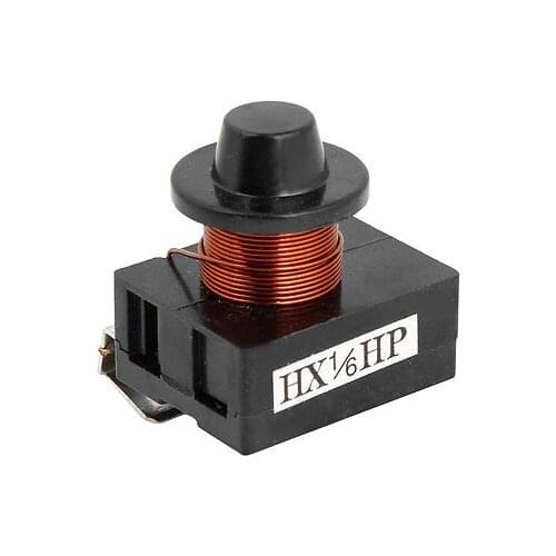 Black Housing 1/6HP Fridge Electromagnetic Starter Compressor PTC Relay