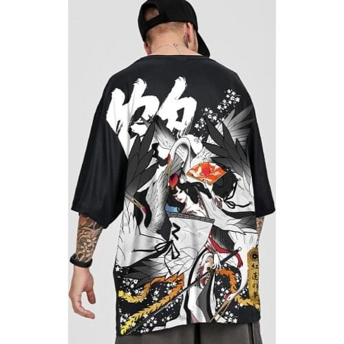 Japanese Samurai Print T-Shirt Men Women Fashion O-Neck Short Sleeve T Shirt Harajuku Hip Hop Streetwear Tees Tops Male ZZ472