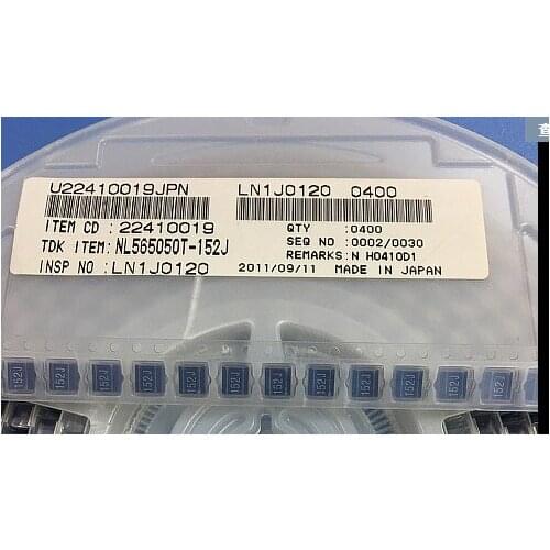 Free Shipping 20PCS/LOT 2220 SMD inductor winding inductance NL565050T-152J-PF 1.5mH 70mA current 5