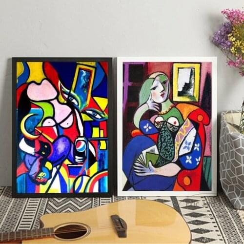 Cuadros Picasso Women Abstract Canvas Art Print Painting Poster Wall Pictures for Living Room Home Decorative Bedroom Decor