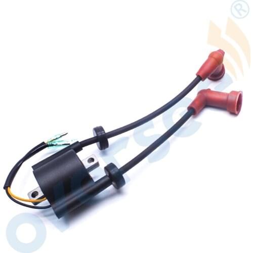 6B4-85570 Ignition Coil For Yamaha Outboard Motor 2T 9.9D 15D 6B3 6B4 New Model 6B4-85570-00