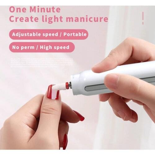New Portable Electric Nail Polisher Polishing Machine Nail Instrument USB Charging Manicure Machine Nail Tools 5 In 1 Kit