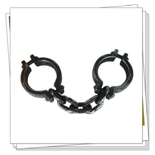 Handcuffs Toys Prop Horror Cosplay Children Gifts Kids Toy Halloween Plastic Handcuffs Props Casts Prisoners Dress Up Fun 2021