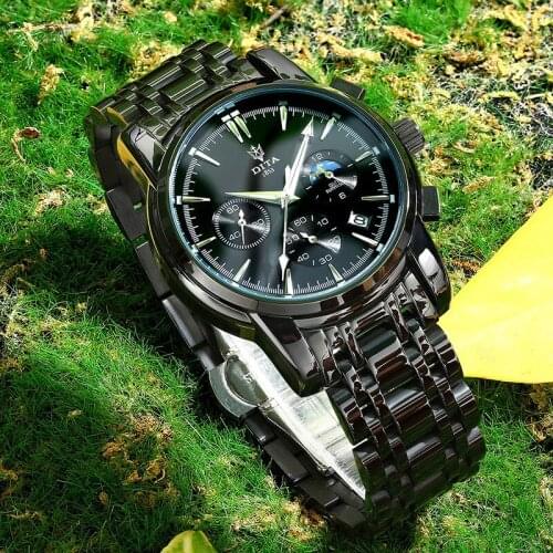 New Mens Red Quartz Watch Sports Trend Business Casual Fashion Luxury High-end Large Dial Luminous Waterproof Watch WA151