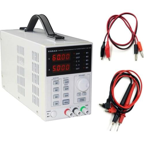 KA6005P Precision Adjustable Programmable DC Power Supply 60V 5A 0.01V 0.001A Digital Low Noise USB RS232 Interface