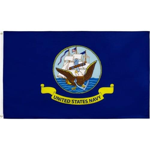 90*150cm Blue US Navy Crest Seal Emblem Flag
