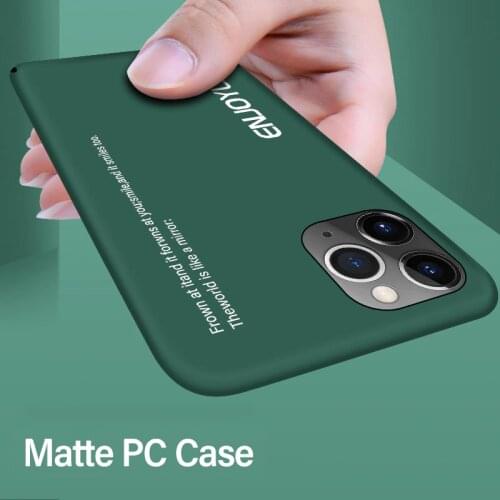 Ultra-thin Matte PC Phone Case For iPhone 13 12 11 Pro Max XSmax XR XS X 8 7 6s 6 Plus Shockproof Protection Cover