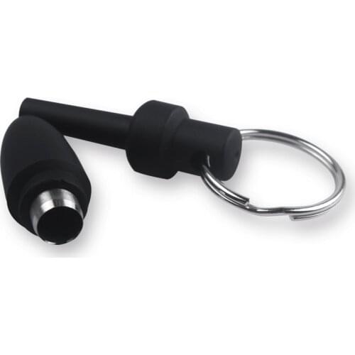 COSY MOMENT 45*10mm Rubber Cigar Punch Cutter Blade With Key Ring Bullet Style Draw Hole Black Cut Cohiba cool gadgets YJ416