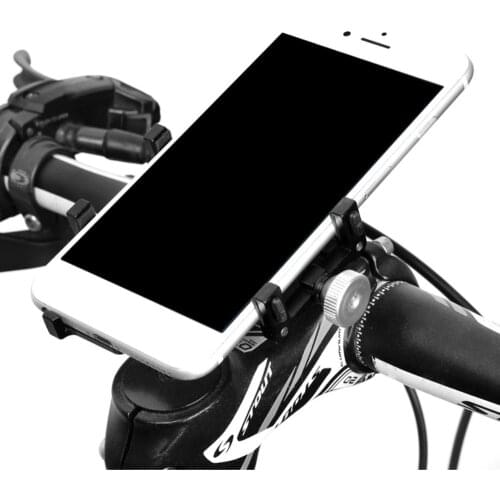 Bicycle Motorcycle Phone Mount Aluminum Alloy Bike Phone Holder Adjustable Bicycle Phone Seat Anti-shake Mountain Bike 2021
