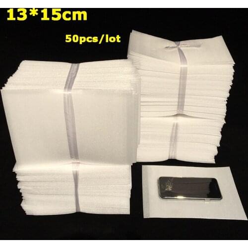 13*15cm (5.12*5.9 inch) 0.5mm 50Pcs Protective EPE Foam Insulation Foam Sheet Cushioning Packaging Pouches Packing Material