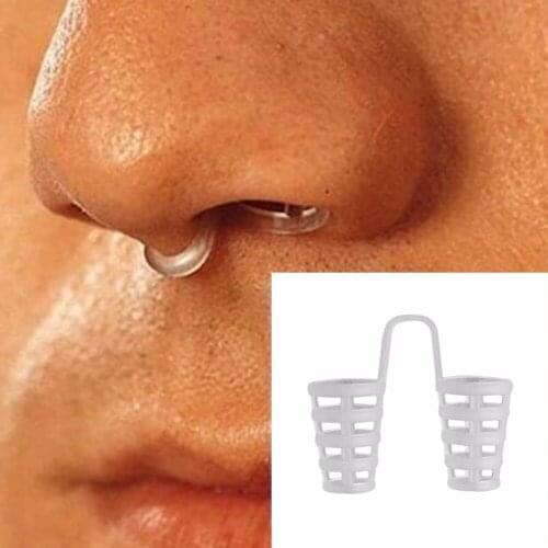 Healthy Sleeping Aid Equipment Stop Snoring Magnetic Anti Snore Apnea Nose Clip Mini Transparent Anti-Snoring Device Freeship