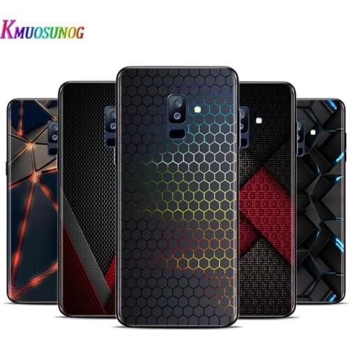 Mature Texture Carbon Fiber For Samsung Galaxy A3 A5 A6 A7 A8 A9 A6S A8S A9S Star Plus 2016 2017 2018 Black Silicone Phone Case