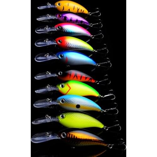 10pcs Crankbait 14g Fishing bait 10cm Bass Spinner Fishing Lures 10 Colors fishing tackle