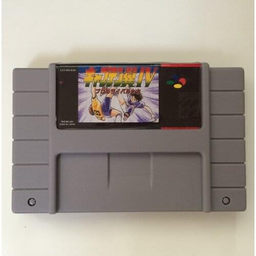 Captain Tsubasa IV Arabic 16 Bit Grey Game Card For USA NTSC Game Player