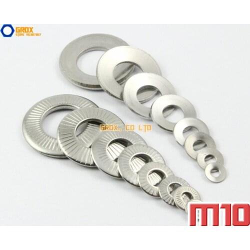 25 Pieces M10 304 Stainless Steel Lock Washer