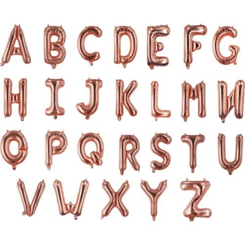 40 inch Rose Gold Silver Letter Aluminium Giant Foil Helium Balloons Event Party Supplies Shopping Mall Decoration