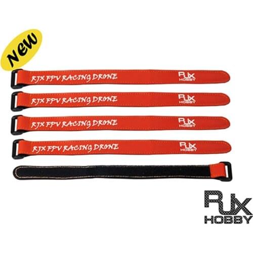5Pcs/lot Battery Straps High Strength Non-Slip Magic Tape 250mmx20mm for RC Multirotor FPV Quadcopter Racing Drone Red
