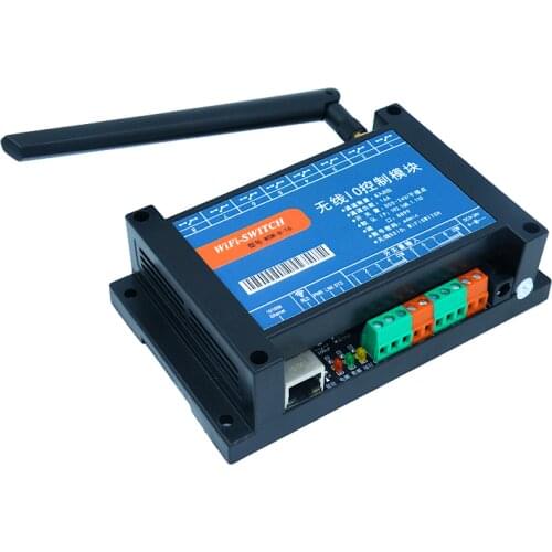 8 in 8 out 16A WIFI Network Relay Wireless switch TCP UDP multi-mode Android phone control