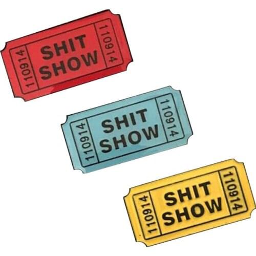 Shit Show Ticket set Enamel Pin