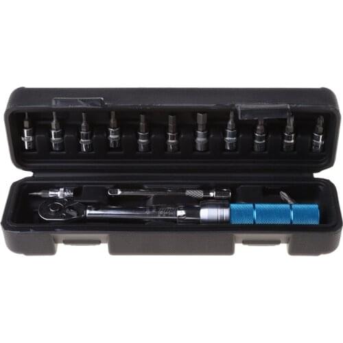 15Pcs/Set 1/4-inch 2-15Nm Torque Wrench Profession Bicycle Bike Part Repair Tool F7QC