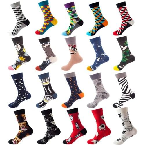 5/10 Pairs Classic Hot Sale Men Women Socks Casual High Quality Harajuku Winter Autumn Breathable Sports for Couples Street Long
