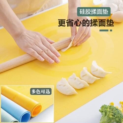 Creative Rolling Mat Kitchen Non-slip Non-stick Baking Large Scale and Dough Pad Food Grade Pure Color Silicone Kneading Pad