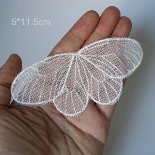 2pc/lot embroidery butterfly Patches for clothing Embroidery animal patches for bags decorative parches lace applique