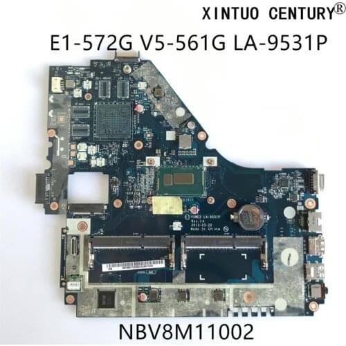 NBV8M11002 For Acer Aspire E1-572 E1-572G z Laptop Notherboard SR170 I5-4200U V5WE2 LA-9531P NB. V8M11.002 100% tested working