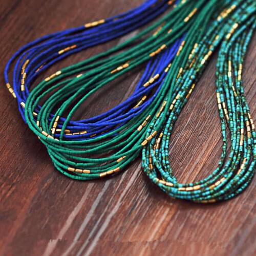 Nepal Vintage Jewelry Multi Tiny Beads Necklaces Multi Colors Optional BOHO Necklaces 2019 Autumn New Arrival TNL228