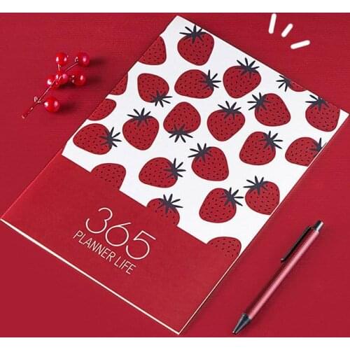 New 2020 Planner Agenda A4 Diary Notebook and Journals Kawaii Fruit Weekly Monthly Note Book Cute Back To School Travel Handbook