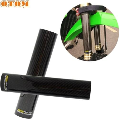 OTOM Motocross Fork Guard Front Shock Absorbing Carbon Fiber Protective Shell Adjustable Dam-Board Off-Road Motorcycle Universal