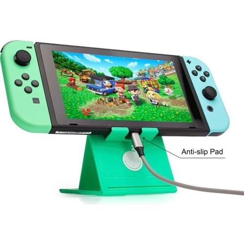 Game Console Desktop Holder Adjustable Folding Support Frame Bracket for Switch / Switch Lite Game Machine