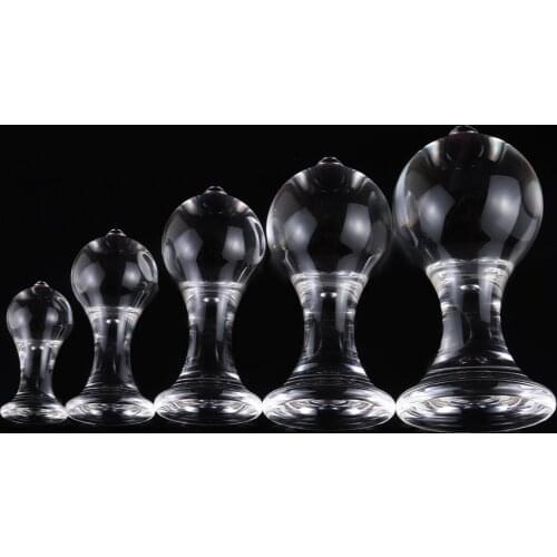 Sex Shop Anal Plug Anal Sex Toys Resin Anal Plug Light Transparent Crystal Smooth Anus Expansion Masturbation Anal Plug