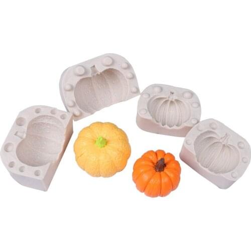 3D Pumpkin Shape Silicone Mold DIY Cake Decorating Fondant Molds Creative Candy Chocolate Mold