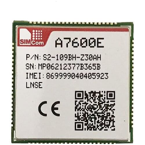 SIMCOM A7600E LTE CAT1 LTE-FDD/LTE-TDD/GSM/ GPRS/EDGE module B1/B3/B5/B7/B8/B20/B38/B40 900/1800 MHz Suitabl LTE GSM networks