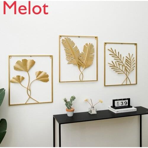 Nordic modern Iron wall hanging Living room sofa TV background wall corridor decoration Light luxury home decoracion habitacion