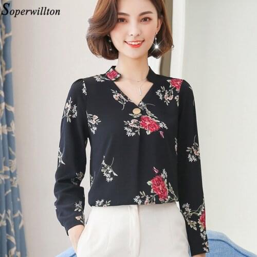Блузки с принтом Soperwillton China At AliExpress