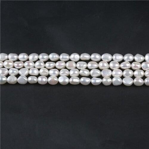 8-9mm Baroque Shape irregular Real Natural Freshwater Pearl string for sale
