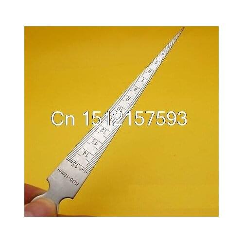 Welding Taper Gauge slot width, gap hole size gage 0 - 15 mm