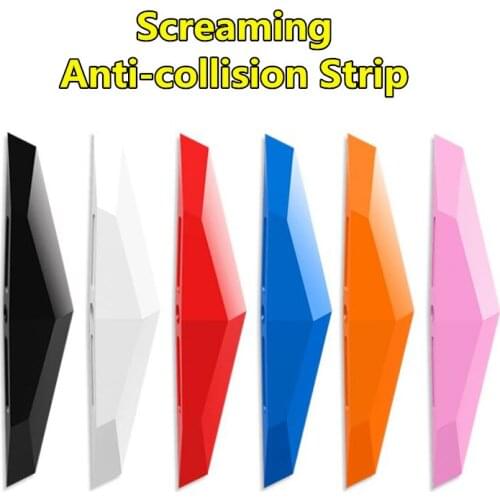 6 Colors Universal Car Sticker TPU Waterproof Screaming Bumper Door Anti-collision Strip Whistle Protection Guards Plastic Trims