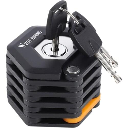 Bike Lock Anti-theft Key Lock Bike Electric Vehicle Chain Lock Motorcycle Battery Car Fold Lock New Style