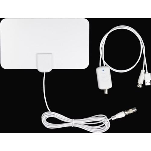 Indoor Digitale Tv Antenne Vierkante Shield Antenne 200 Mijl Bereik 4K Hdtv Digitale 1080P Signaal Ontvanger booster Tv Antenne