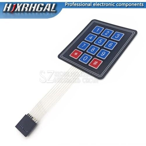 5pcs 12 Key Membrane Switch Keypad 4 x 3 Matrix Array Matrix keyboard new hjxrhgal