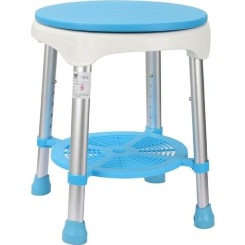 Household Bathroom Shower Stool 360 Degrees Rotation Old People Bathing Chair Lifted Stable Safe Pregnant Woman Shower Stool
