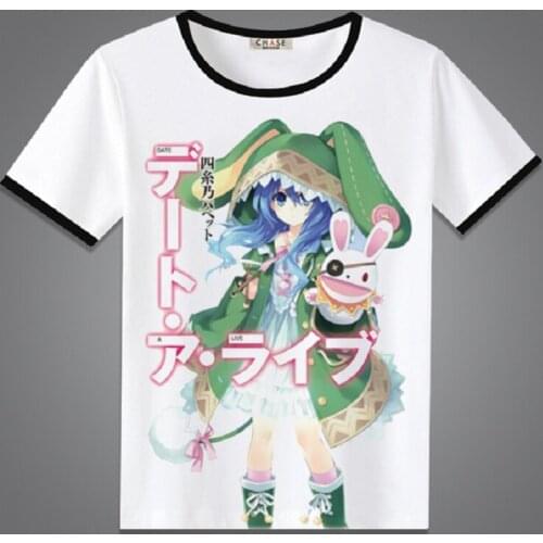 Unisex Anime DATE A LIVE Yatogami Tohka Princess Yoshino Tokisaki Kurumi Nightmare Cotton Casual T-Shirt Tee T Shirt