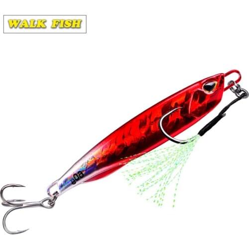WALK FISH 10g-60g Metal Fishing Lure Wobbler 3D Eyes Jigs Fishing Baits Artificial Fishing Baits Hard Baits Fishing Tools
