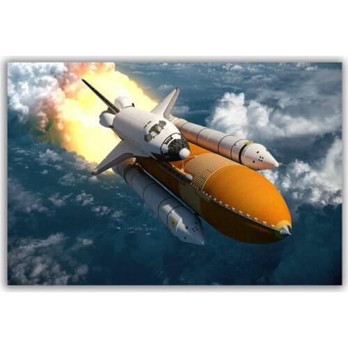 HT103 Spectacular Universe Earth And Moon Space Station Astronaut Silk Fabric Poster Art Decor Indoor Painting Gift