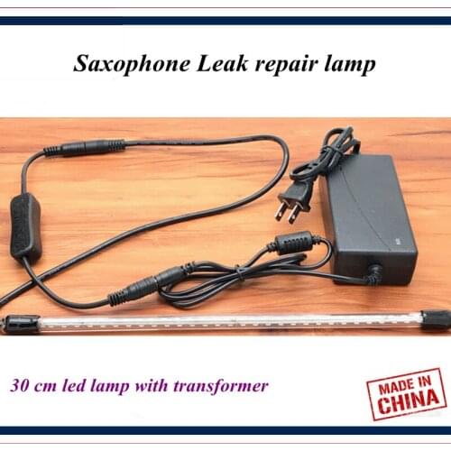 Wind instrument repair tool - Saxophone repair tools - Saxophone Leak repair lamp , 30 cm led lamp with transformer