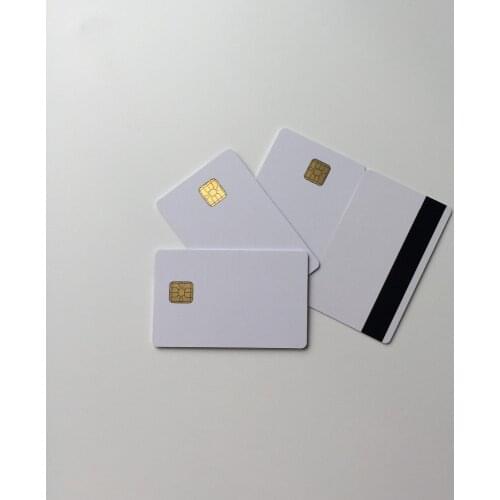 30mil thickness HICO Magnetic Stripe Card With SLE4428 Chip (Inkjet Printable pvc card) 500pcs/lot print by Epson or Canon