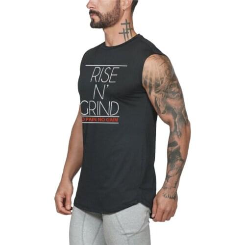 Brand Mens Gym Tank Top Musculation Fashion Workout Cotton Clothing Bodybuilding Fitness Singlets Sleeveless Vest Muscle Shirt
